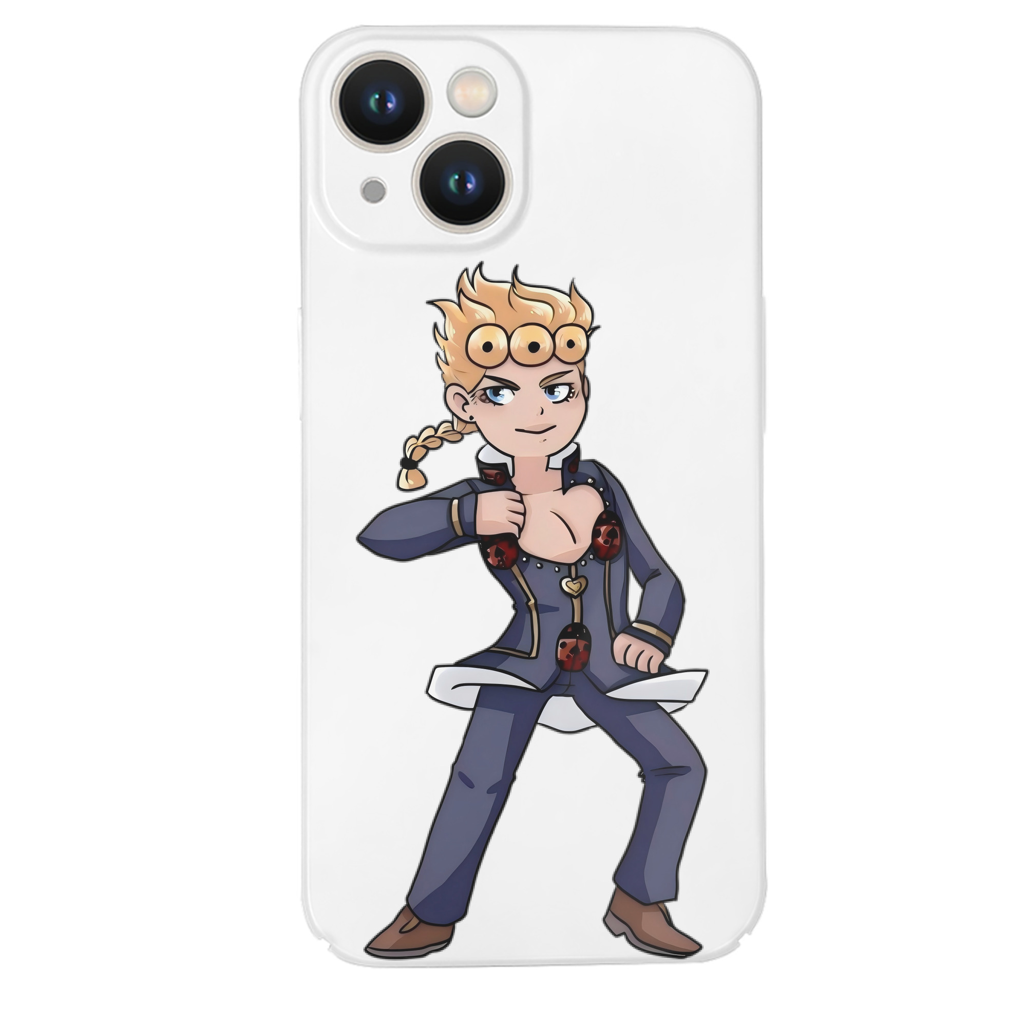 （画像用） ジョジョの奇妙な冒険 ジョルノ?ジョバァーナ JoJo's Bizarre Adventure Giorno Giovanna 【iPhone 14シリーズ対応】ハードケース